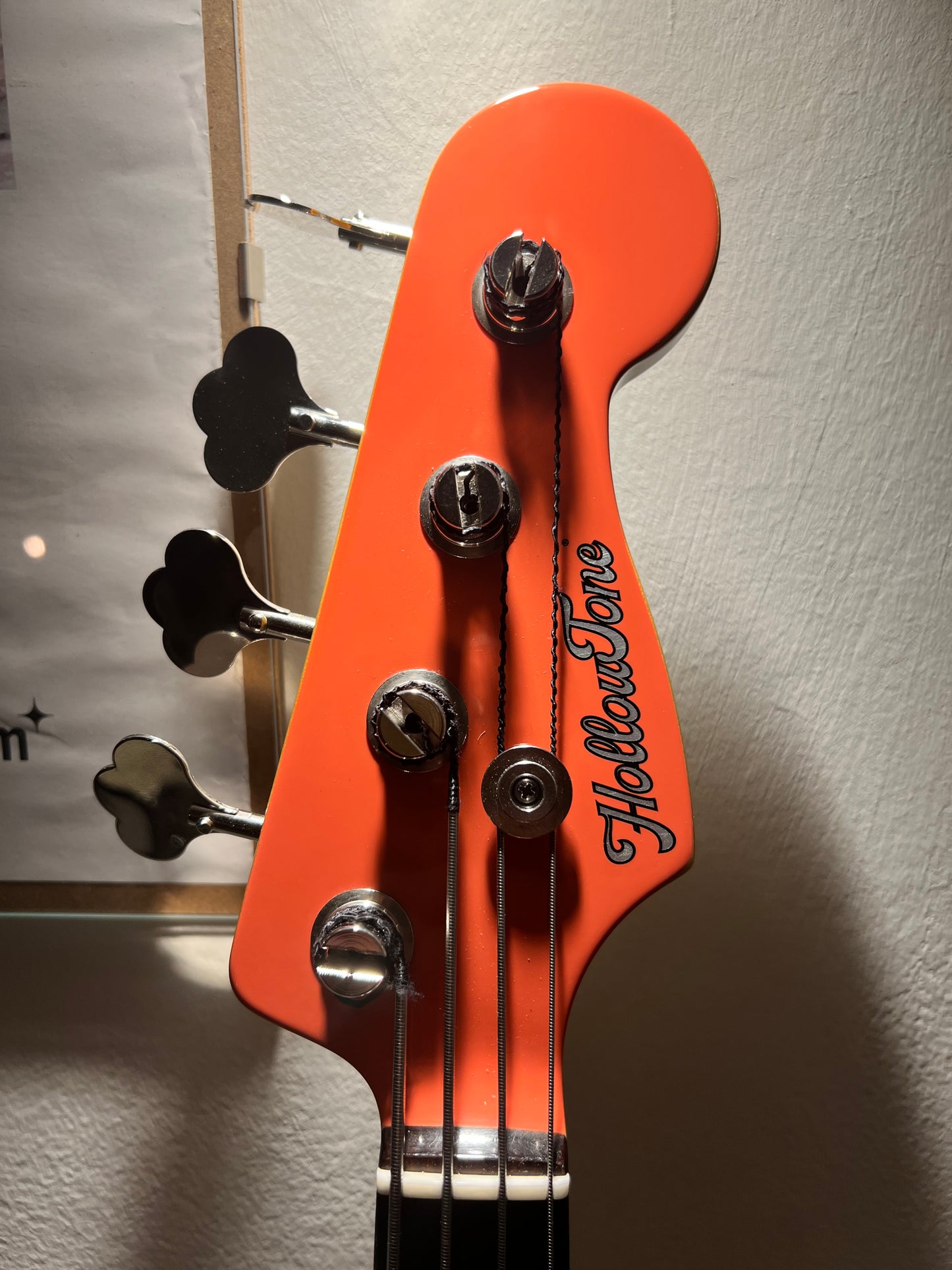 Hollowtone Jazz Bass in Coral Pink