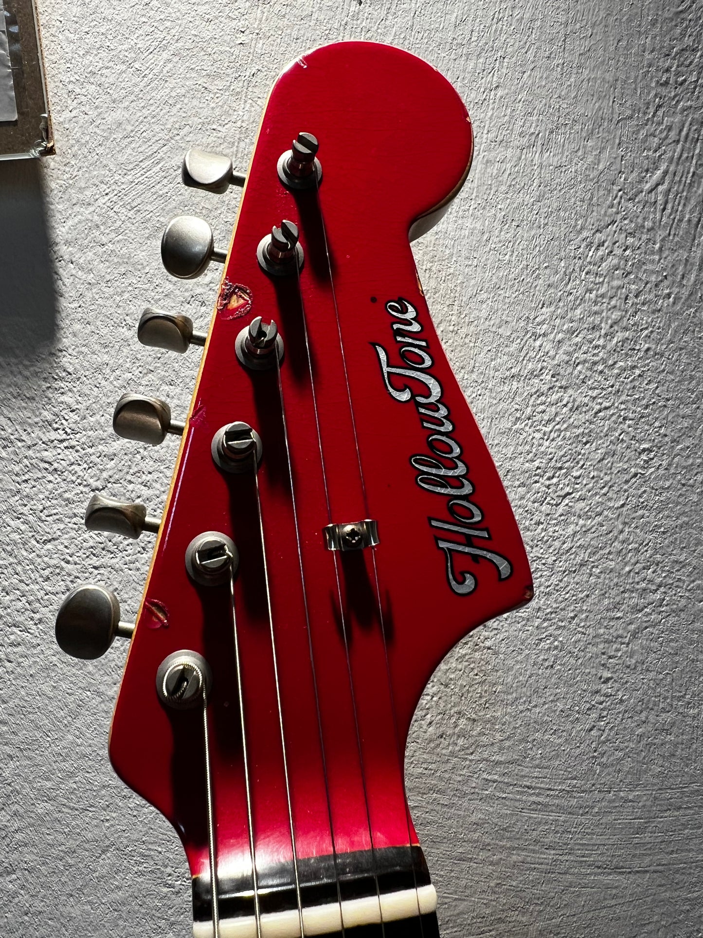 Hollowtone Hardtail Strat in Dakota Red relic