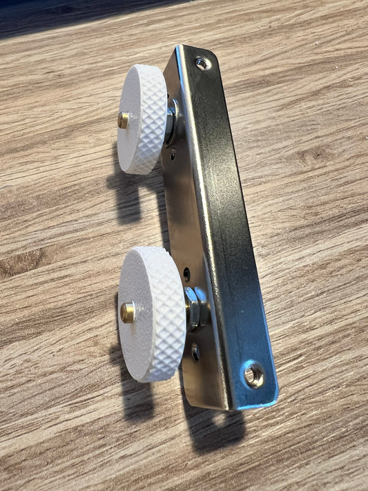 White roller wheels for Jaguar/Jazzmaster (4mm or 6mm shaft selection)