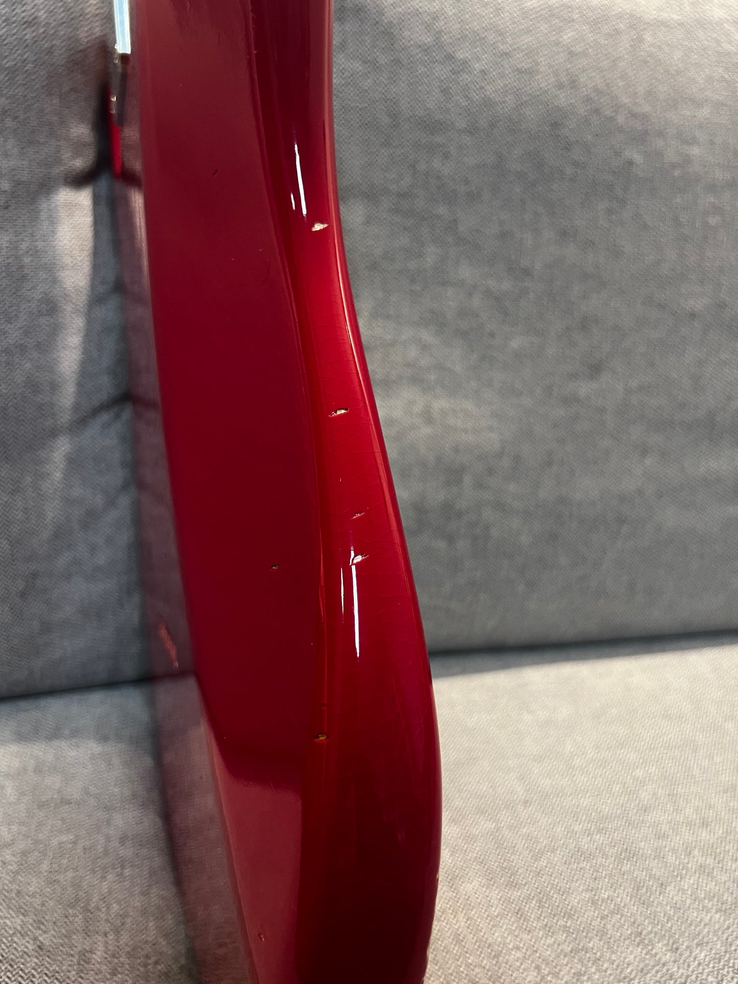 Hollowtone Hardtail Strat in Dakota Red relic